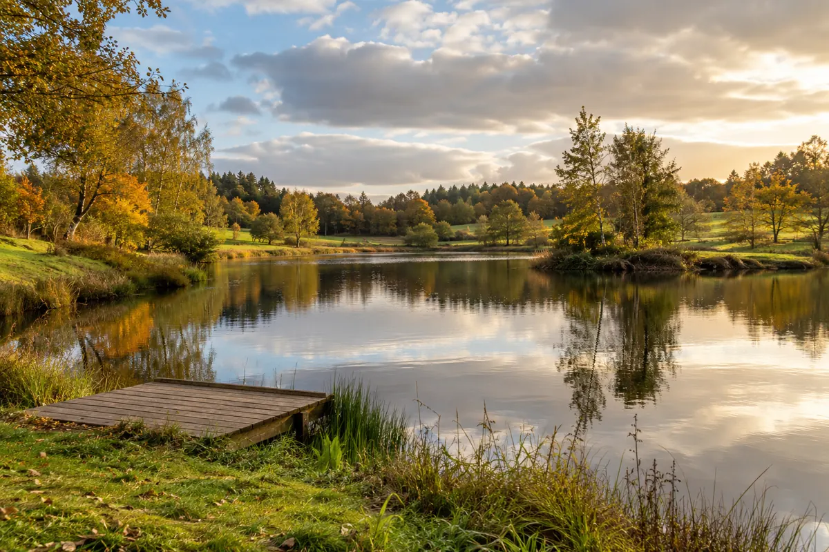 AI-genereret stemningsbillede af en fiskesø